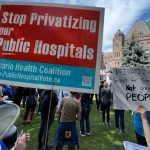 Thousands gather outside Queen’s Park to protest private health care in Ontario
